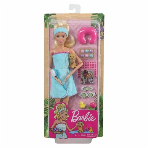 Barbie Spa Doll Blonde with Puppy and 9 Accessories, 1 - Pick 'n Save