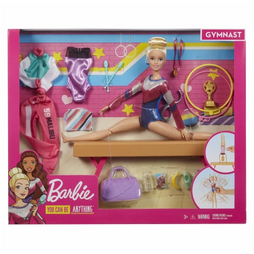 Mattel Barbie® Gymnastics Doll and Accessories Perspective: front