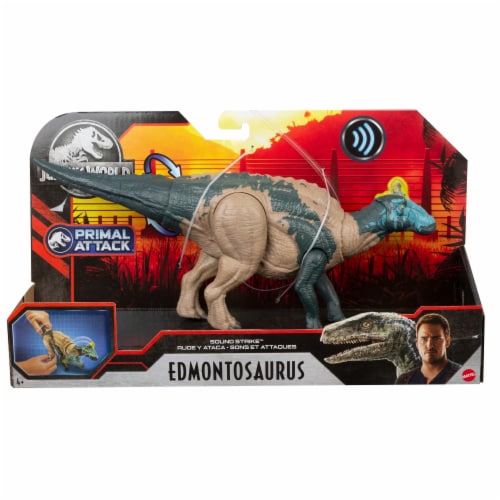 Mattel Jurassic World Sound Strike Edmontosaurus Action Figure Perspective: front