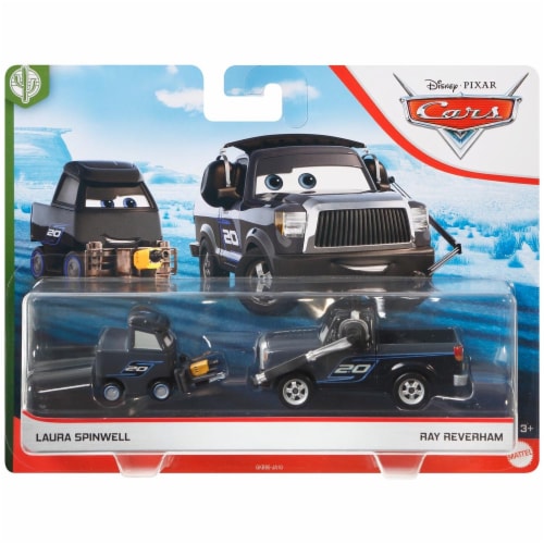 Mattel Disney Pixar Cars Laura Spinwell & Ray Reverham Copper Canyon Vehicles Perspective: front