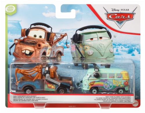 Disney Cars Toys and Pixar Cars 3, Mater & Lightning McQueen 2-Pack, 1:55  Scale Die-Cast Fan Favorite Character Vehicles for Racing and Storytelling