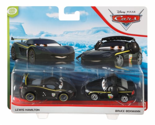 ACTION Cars Die-Cast Car Set - Lewis Hamilton and Bruce Boxmann Perspective: front