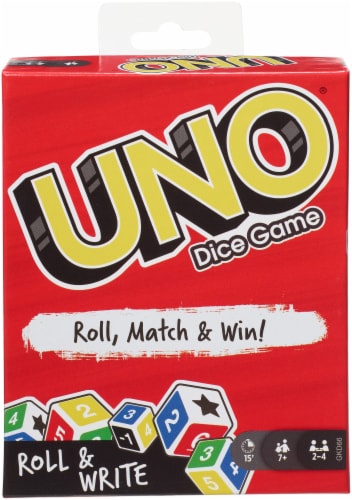 Mattel UNO Dice Game Perspective: front
