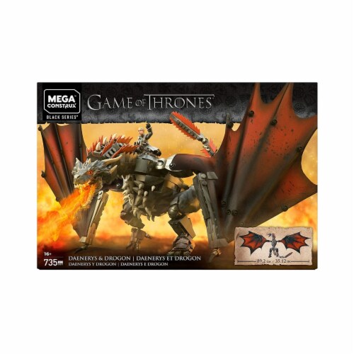 Mega Construx Game of Thrones Daenerys and Drogon Kid Toy Gift 