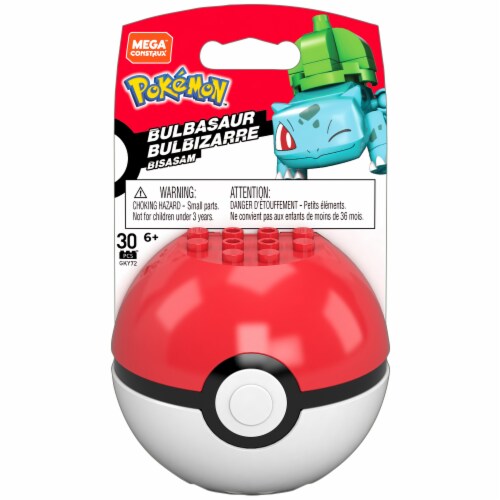 Mega Pokemon Jumbo Bulbasaur Building Toy Kit, With 1 Action