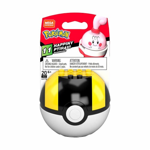 Mega Construx™ Pokemon™ Happiny Pokeball Building Set Perspective: front