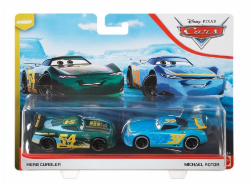 Disney Pixar Cars Herb Curbler Michael Rotor Toy Racers 2 pc Foods Co