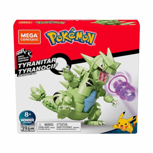 ​MEGA Pokémon Tyranitar building set with 396 compatible bricks and pieces,  toy gift set