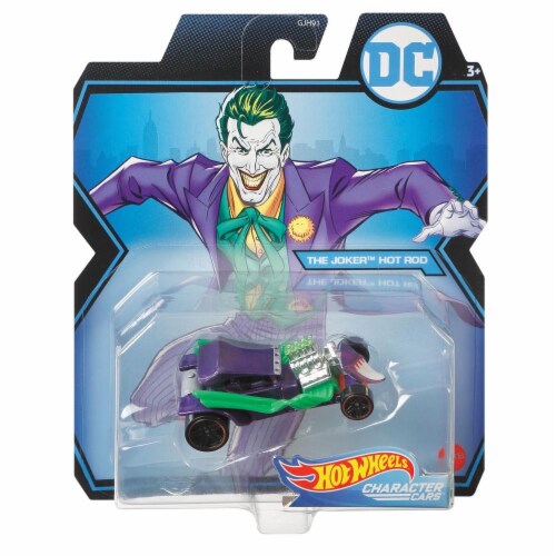 Mattel Hot Wheels® DC Joker Hot Rod Character Car Perspective: front