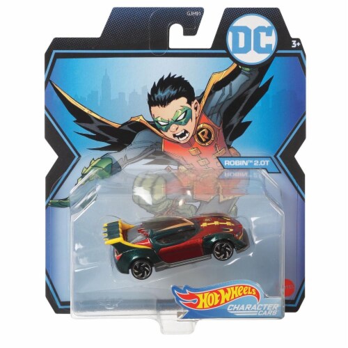 Mattel Hot Wheels® DC Robin 20T Character Car Perspective: front