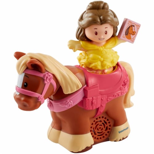 Little People Fisher Price Disney Princess and Horse Bundle- Belle and  Phillippe, Anna and Sven and Rapunzel and Maximus 