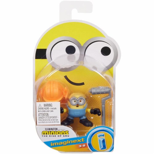 Fisher Price Despicable Me Minions: Rise of Gru Imaginext Bob with Hard Hat Mini Figure Perspective: front