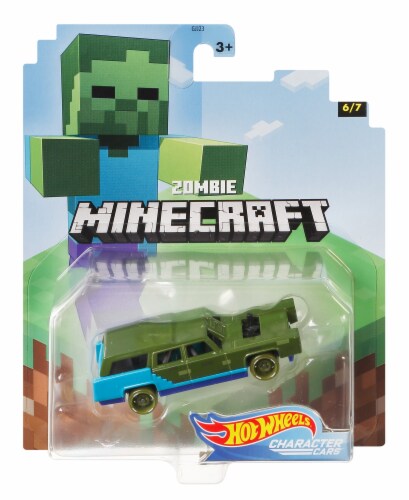 Mattel Hot Wheels® Minecraft Zombie Character Car Perspective: front