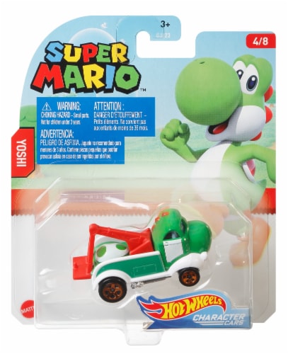 Mattel Hot Wheels® Super Mario Yoshi Character Car Perspective: front