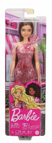 Barbie Glitz Brunette Doll with Pink Dress, 1 ct - Ralphs