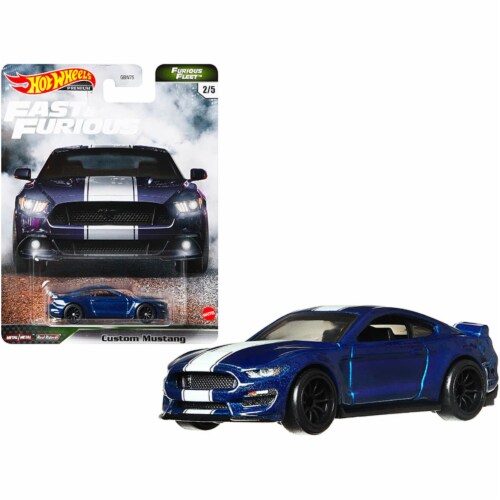 Hot Wheels Custom Mustang Fast & Furious Diecast Model Striped Car