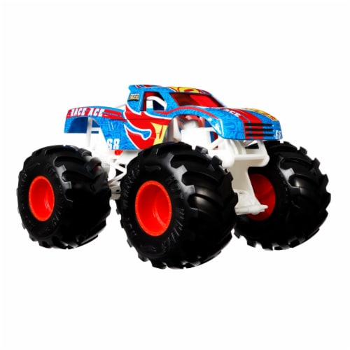 Hot Wheels Monster Trucks 1:64 Scale Mega Wrex Silver Includes Connect and  Crash Car, 1 - Fry's Food Stores