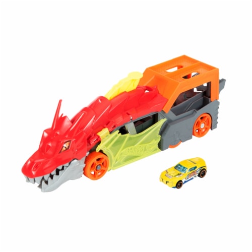  Hot Wheels Dragon Blast Play Set with Launcher for