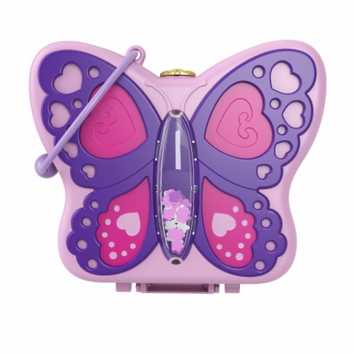 Mattel® Polly Pocket™ Backyard Butterfy Compact Playset Perspective: front
