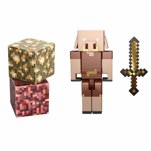 Mattel Minecraft Piglin Figure Perspective: front