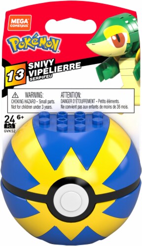 Mega Construx Pokemon Snivy Construction Set, Building Toys for