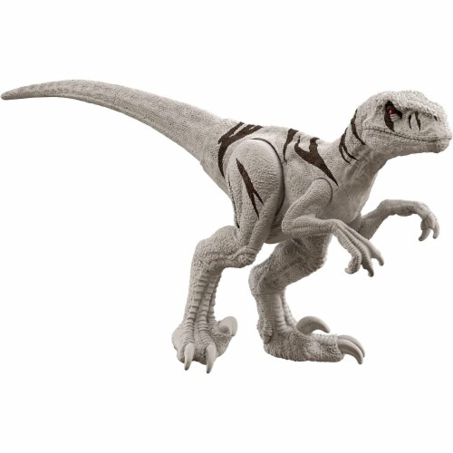 Jurassic World Dominion 12 Grey Atrociraptor Dinosaur Action Figure Perspective: front