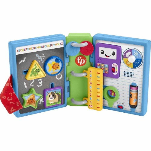 Fisher-Price Laugh & Learn 123 Schoolbook, Electronic Activity Toy Perspective: front