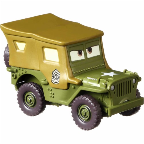 Disney Pixar Die-Cast 1:55 Scale Cars, Sarge Perspective: front