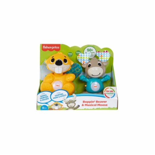 Fisher Price Boppin Beaver And Musical Moose Set 1 Unit City Market