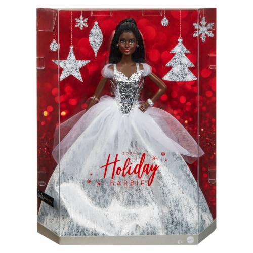 Mattel 2021 Holiday Barbie® Doll Perspective: front