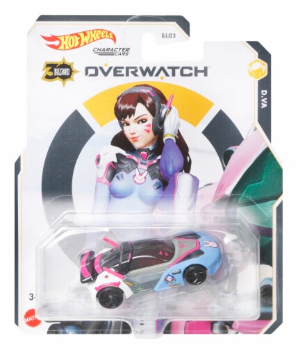 Mattel Hot Wheels Overwatch D. Va Character Car Perspective: front