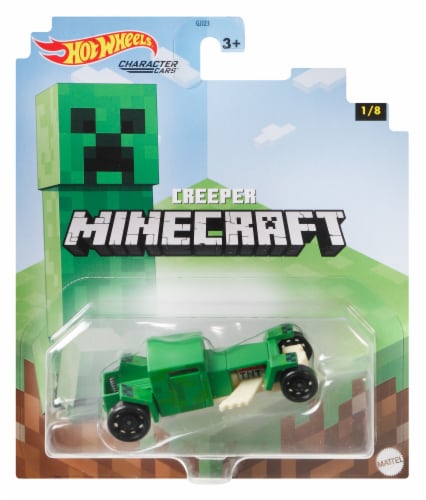 Mattel Hot Wheels® Minecraft Creeper Character Car Perspective: front