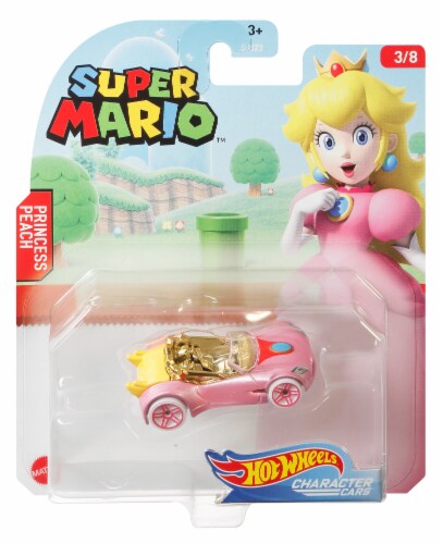 Mattel Hot Wheels Super Mario Princess Peach Character Car Perspective: front