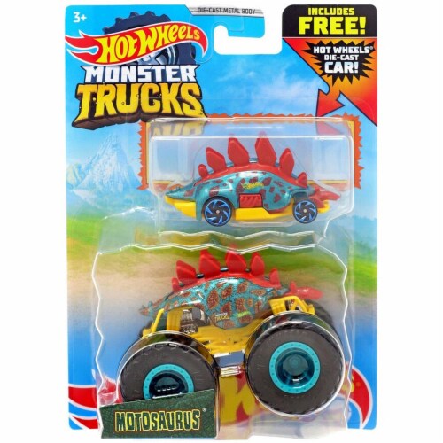 Hot Wheels Monster Trucks Motosaurus 1 64 Scale with Free car 1 King Soopers