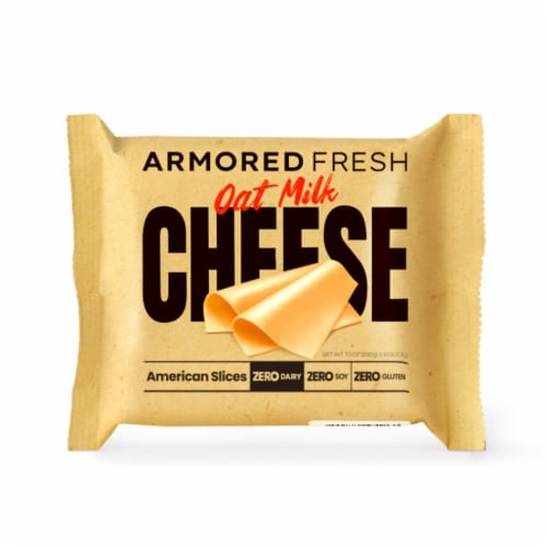 Armored Fresh Oat Milk American Cheese Slices Perspective: front