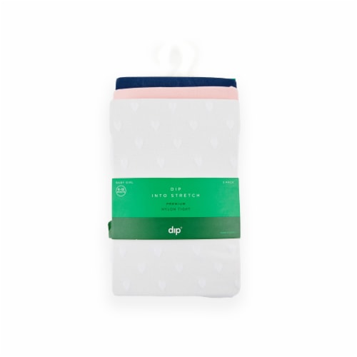 Dip® Premium Nylon Tights Pack - Navy/White/Pink Perspective: front