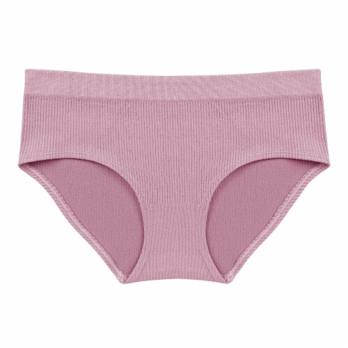 Dip Seamless Ribbed Hipster Underwear - Mauve, M - Kroger