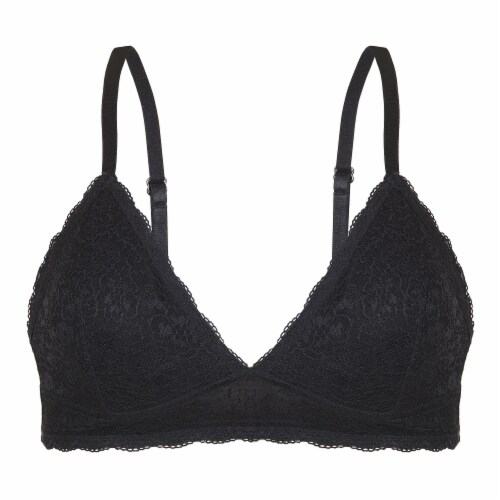 Dip Wireless Lace Bralette - Black Perspective: front