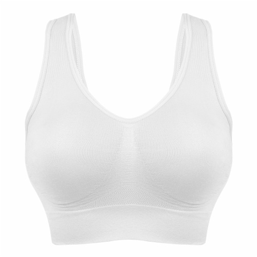 Dip Seamless Full Coverage Bralette - White Perspective: front