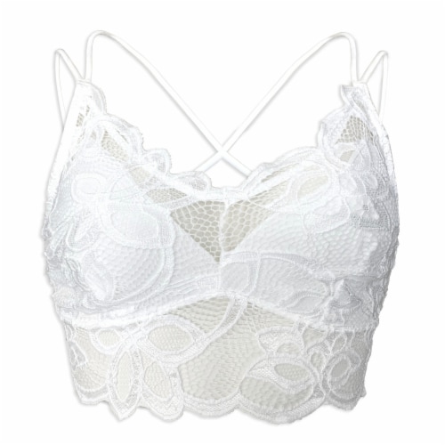 Dip Crochet Lace Bralette Perspective: front