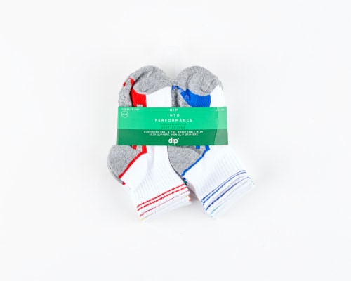 Dip® Premium Active Quarter Crew Sock Pack Perspective: front