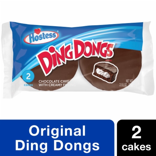 Hostess® Ding Dongs® Single-Serve Chocolate Cakes Perspective: front