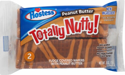 Hostess Single-Serve Peanut Butter Totally Nutty Wafers 2 Count Perspective: front