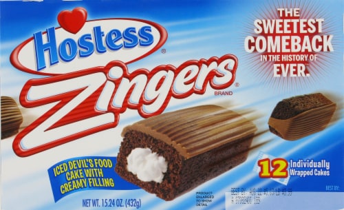 Hostess Zingers Perspective: front