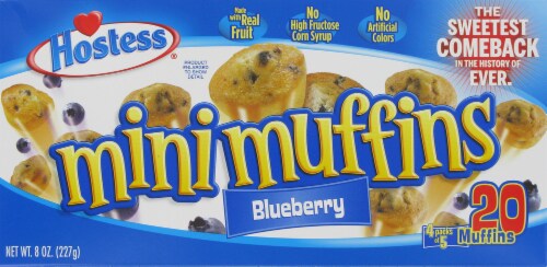 Hostess® Blueberry Mini Muffins Perspective: front