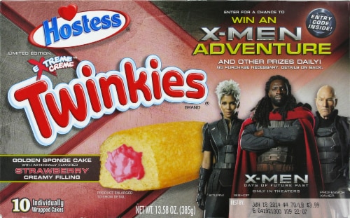 Hostess Strawberry Twinkies Perspective: front