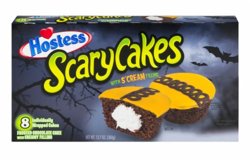 HOSTESS ScaryCakes, Halloween Cupcakes, Trick or Treat Pack Perspective: front