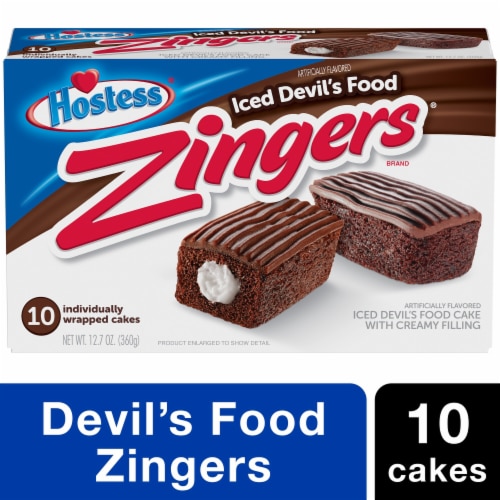 Hostess® Zingers® Devil's Food Cakes Perspective: front
