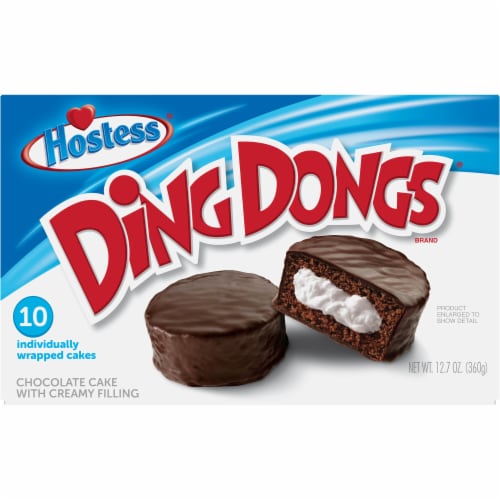 Hostess® Ding Dongs® Chocolate Chocolate Cakes Perspective: front