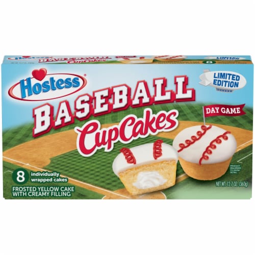 HOSTESS Baseball CupCakes Day Game, Limited Edition Perspective: front